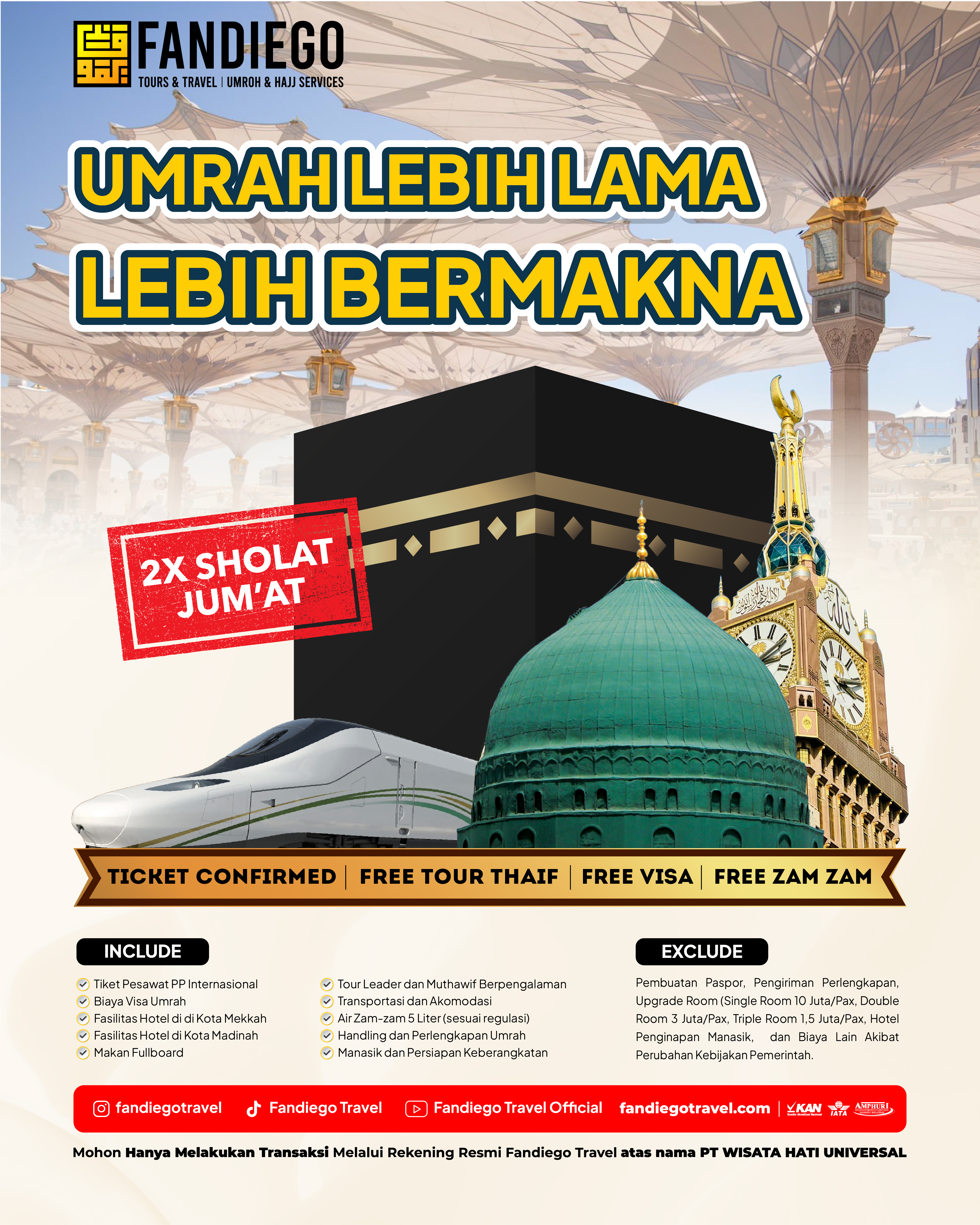 Umroh Reguler 2X Jum'at